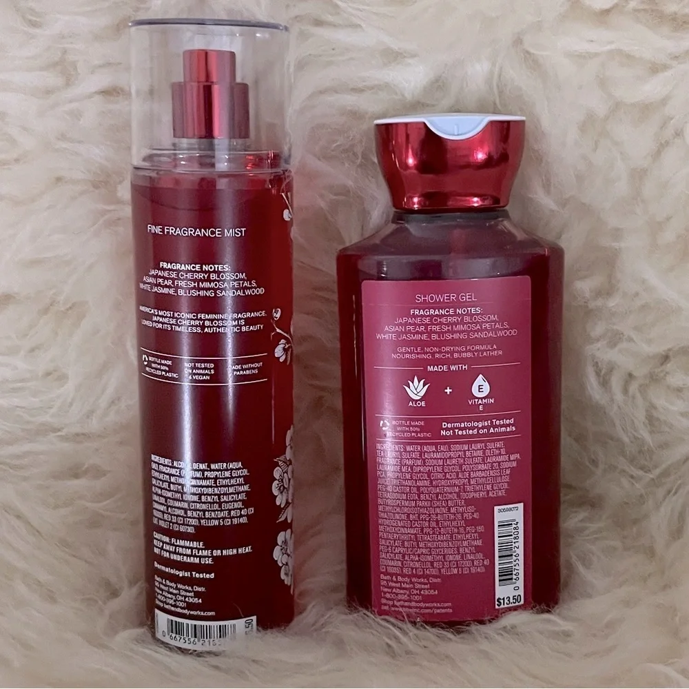 NWT Set/2 Japanese Cherry Blossom Body Lotion/ Fine Fragrance Mist